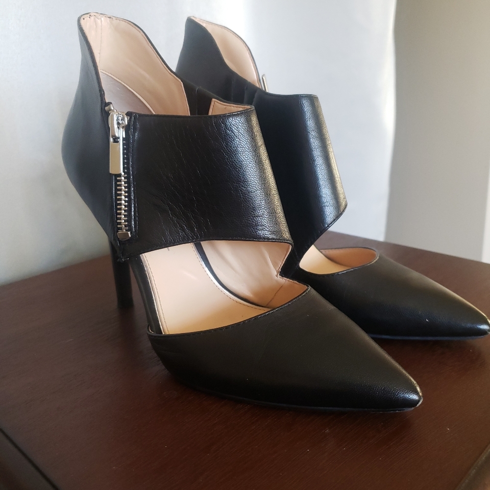 Nine West heels with zipper detail